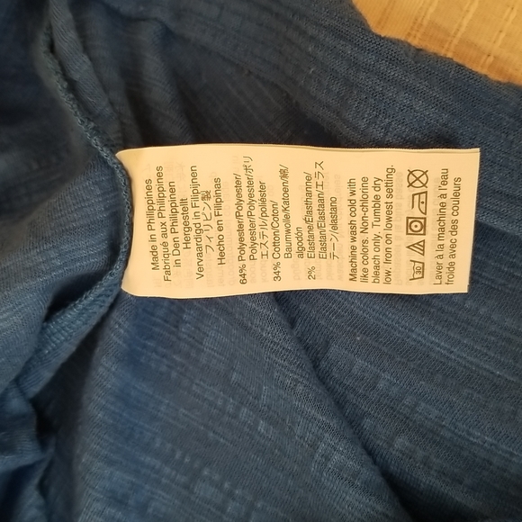 J.Crew Royal Blue Crew Neck T-shirt Top, size XS - Picture 10 of 11